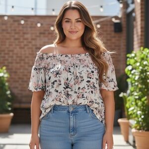 Maurices Boho Floral Blouse Size 2